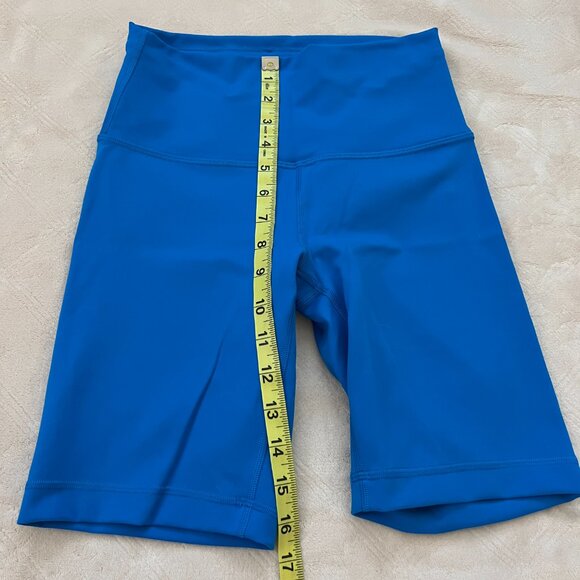 Lululemon Wunder Biker Shorts in Blue Size 6 - Picture 2 of 6